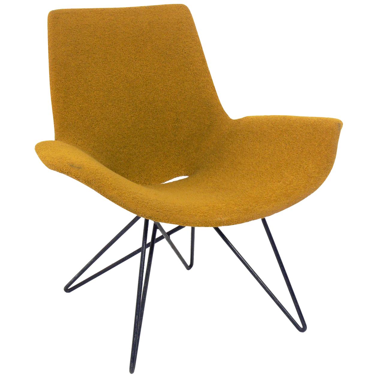 Curvaceous Midcentury Chair Attributed to Martin Eisler