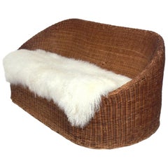 Curvaceous Settee Attributed to Isamu Kenmochi