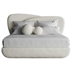 Curve Bed, Modern Layered Asymmetrical Bed in COM