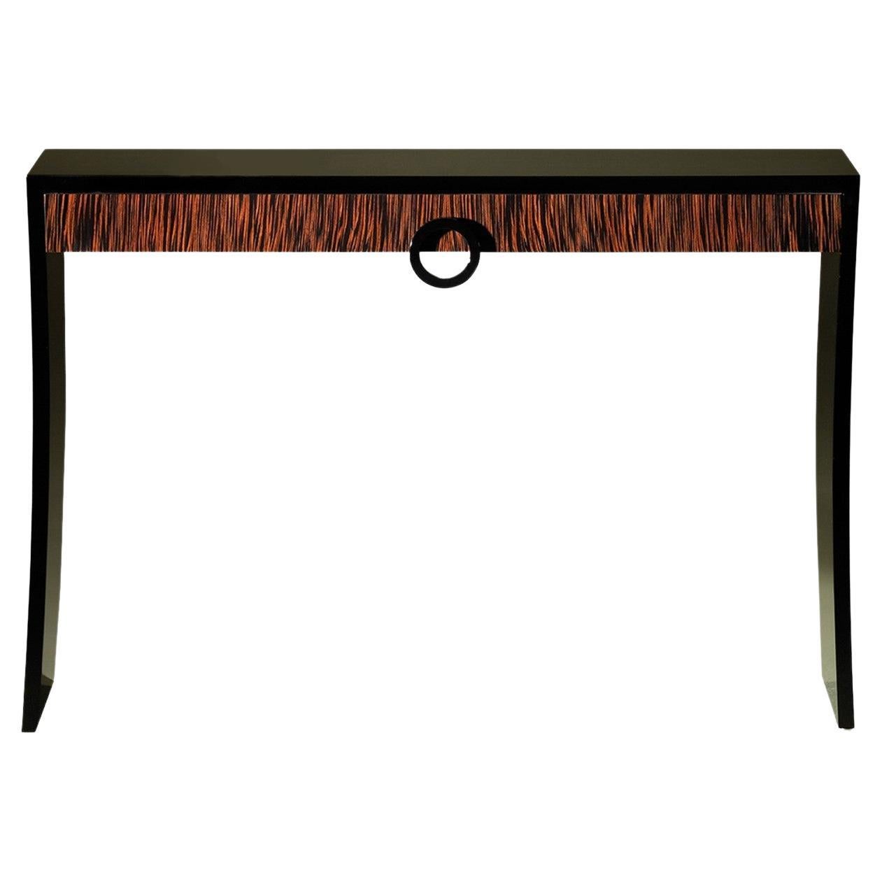 Curve Contemporary and Customizable Console Table by Luísa Peixoto For Sale
