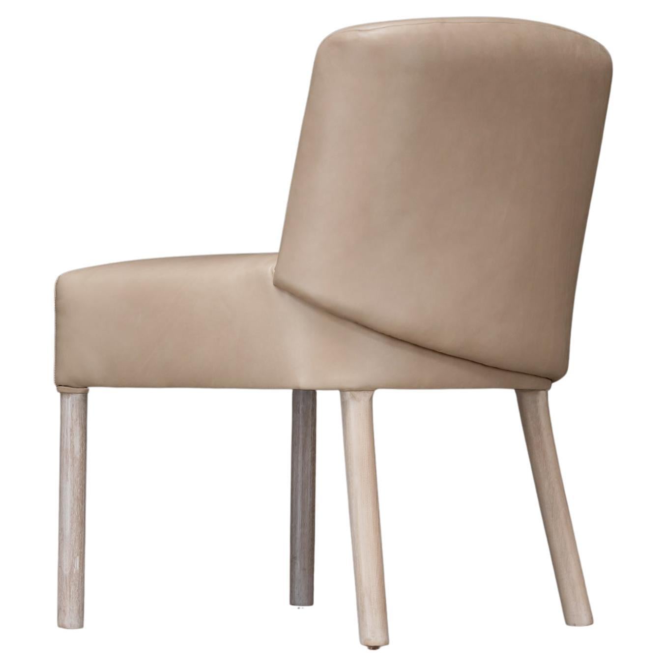 CURVE DINING CHAIR - Modern Sculpted Low Back Design in COM For Sale