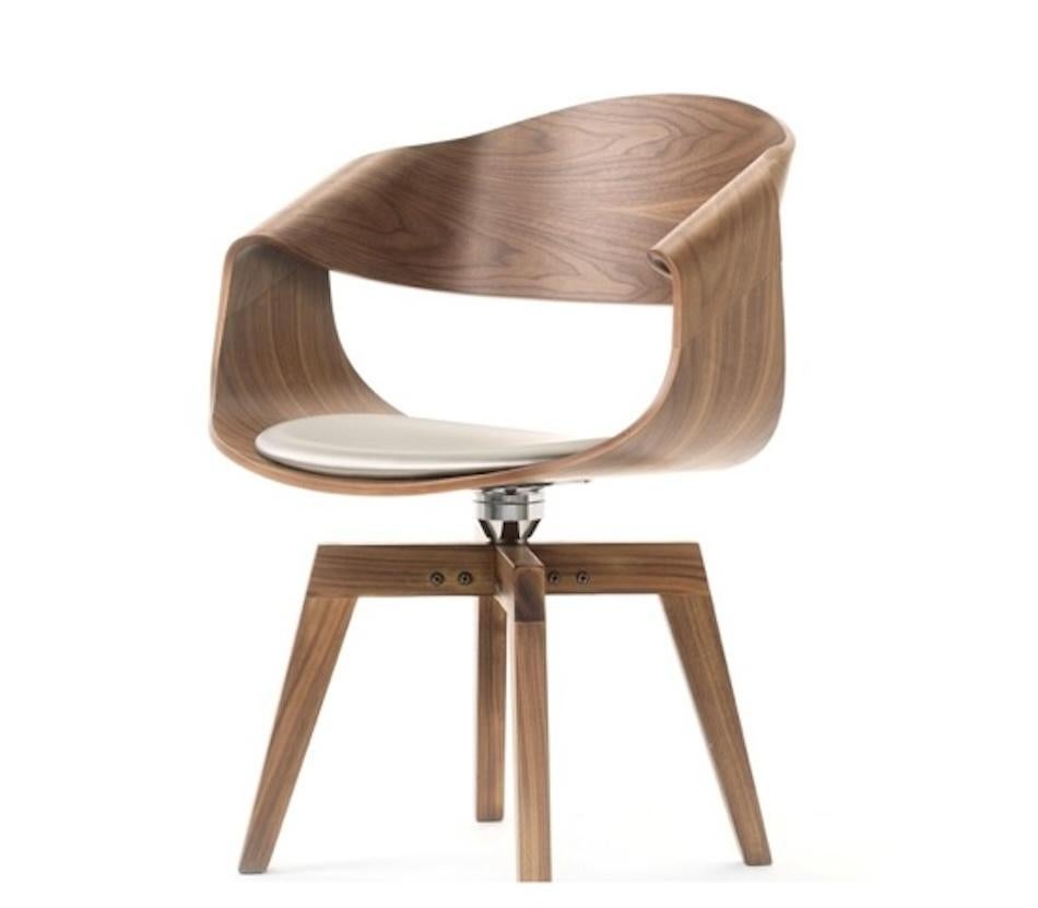 Silla de comedor Curve, madera de haya multicapa, roble o nogal en venta 1