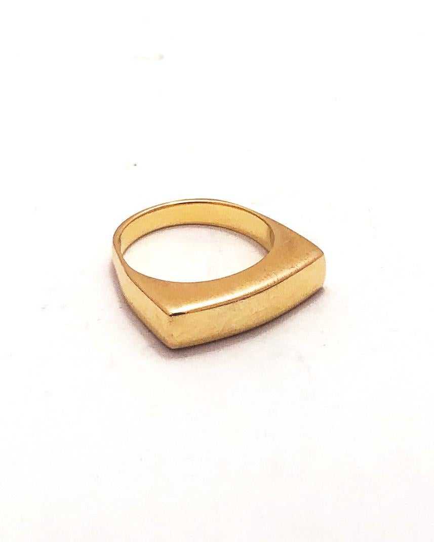 For Sale:  'Curve' GoldVermeil Stackable Ring by Emerging Designer Brenna Colvin 3