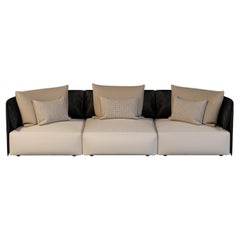 Sofá modular curvo moderno para exterior