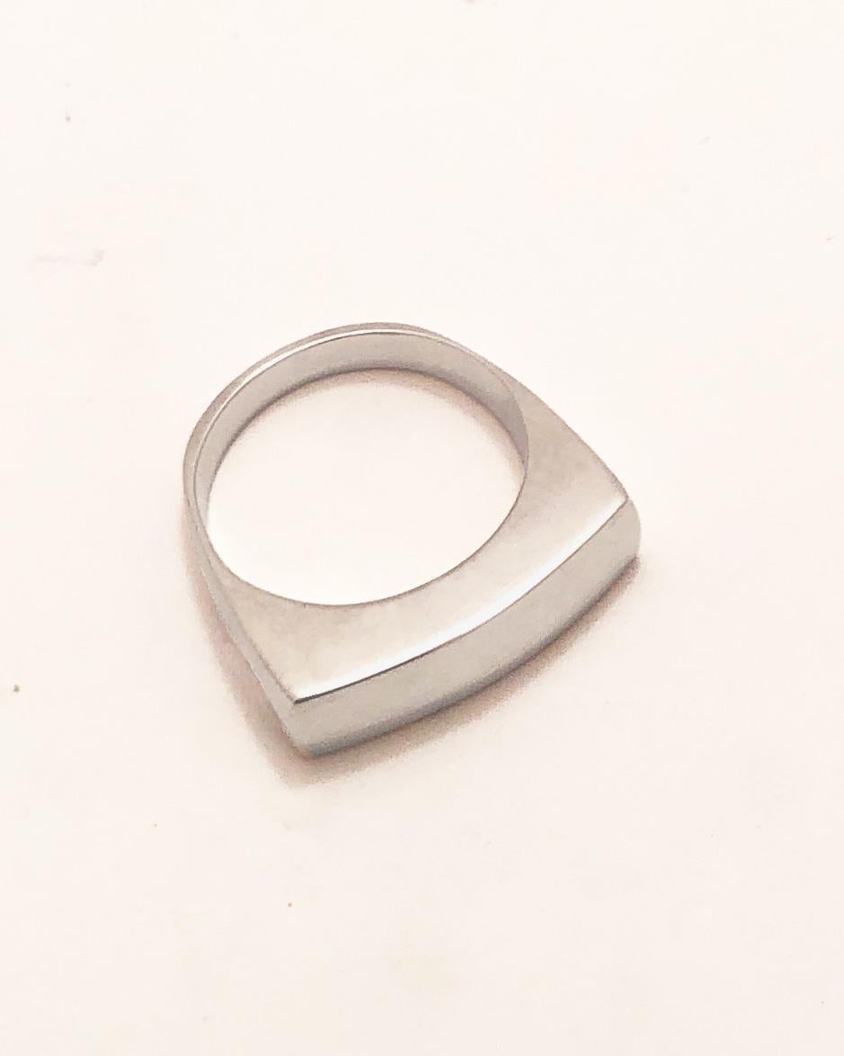 For Sale:  'Curve' Sterling Silver Stackable Ring by Emerging Designer Brenna Colvin 3