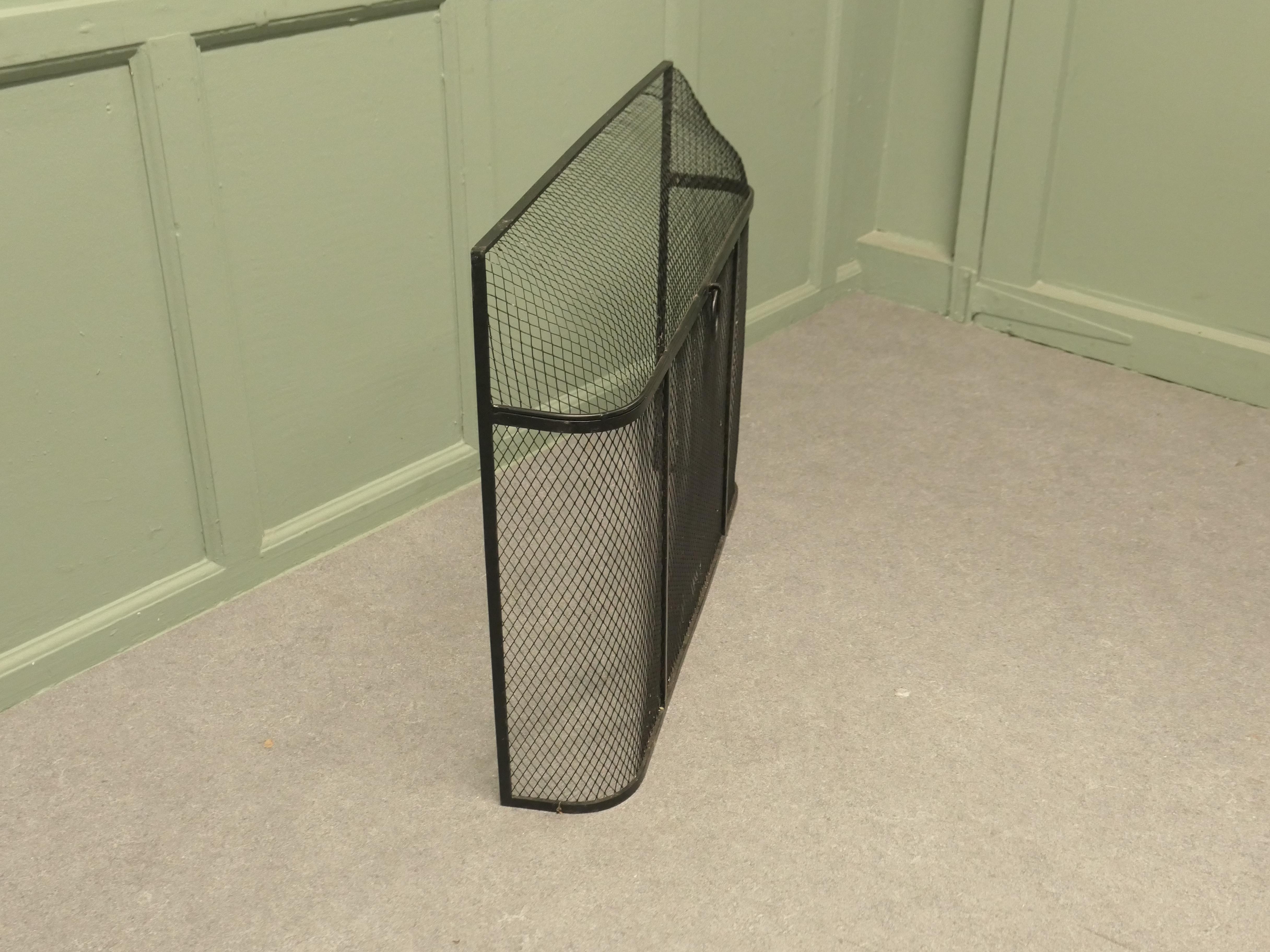 Ferro Protezione antincendio Curve Top Iron La protezione antincendio è un pezzo di buona qualità. in vendita