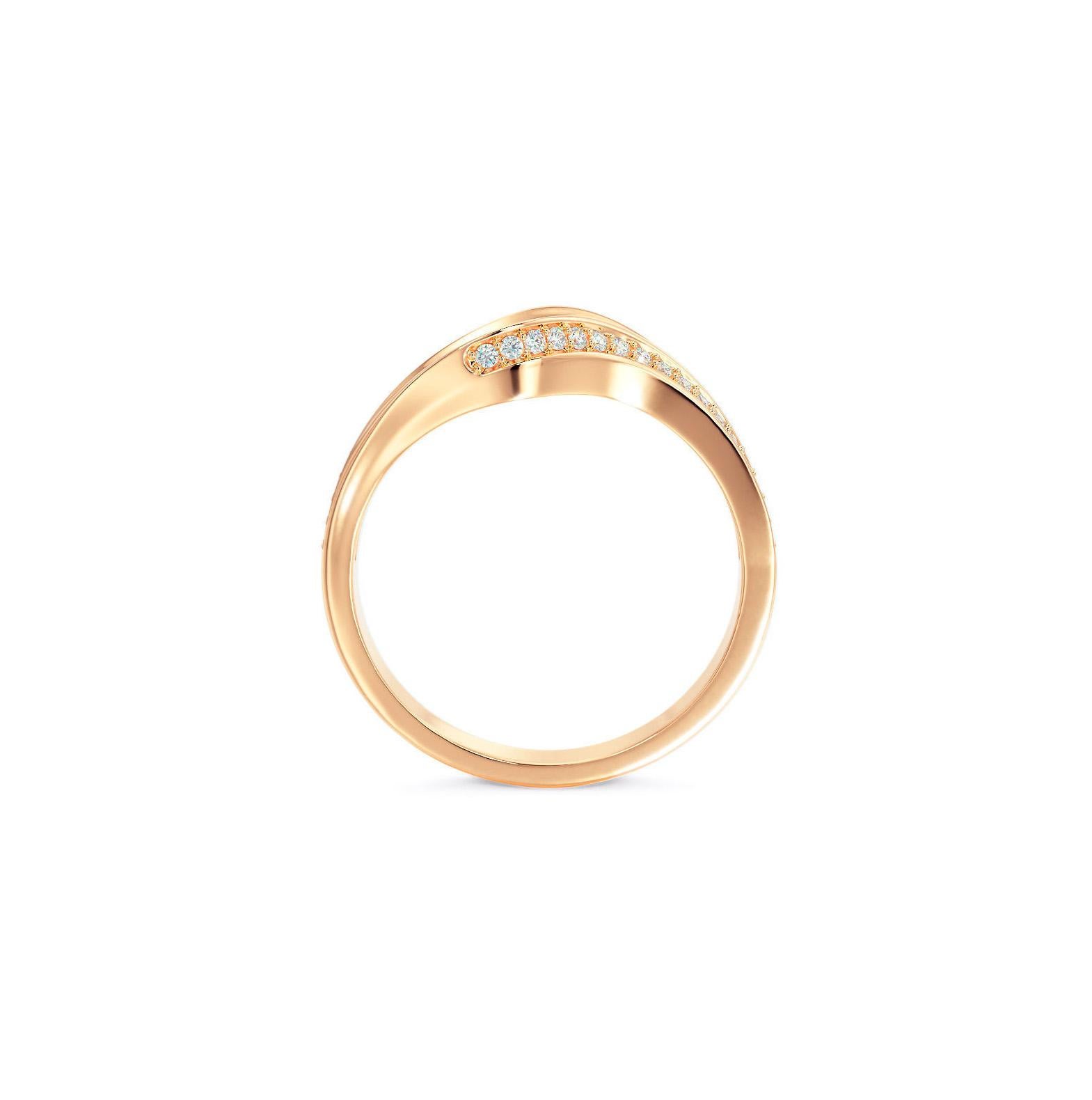 in vendita:  Anello curvo in oro 14k con moissaniti 4