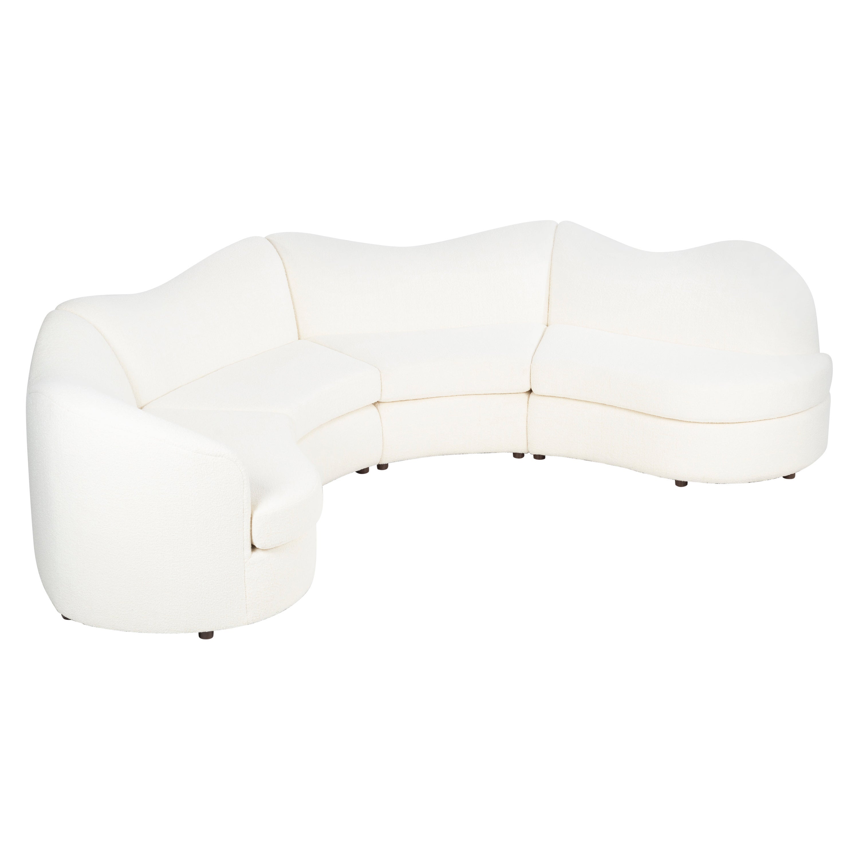 Geschwungenes 1980er Wave Sofa im Angebot