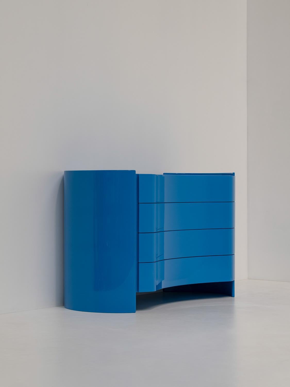 Curved 'Aiace' Chest of Drawers by Benatti, Italy 1960s For Sale 1
