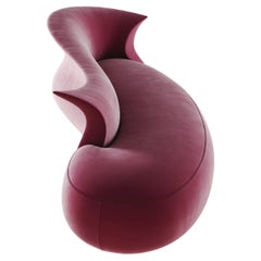 Made to Measure Mid Century Sculptural Design Curved Amphora Couch in Boucle