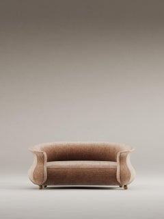 Mid Century Handmade Außergewöhnliches Skulpturales Design Geschwungenes Amphora Sofa