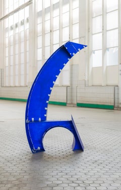 Curved and Taped Blue