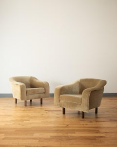 Mid-Century Modern Curved Armchairs by Joaquim Tenreiro, 1948