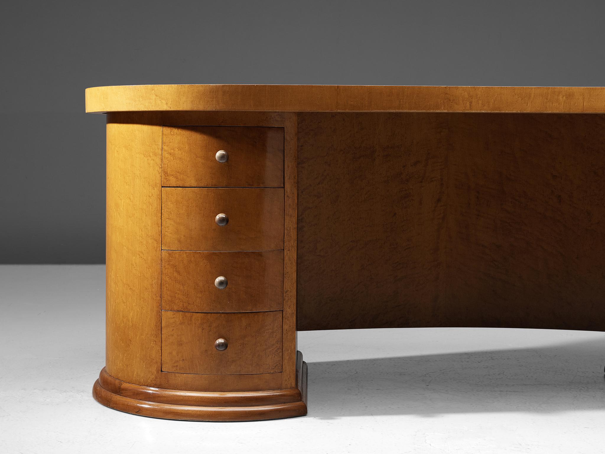 curved art deco desk