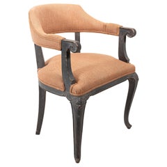 Curved Back Art Deco Armchair, circa 1940s