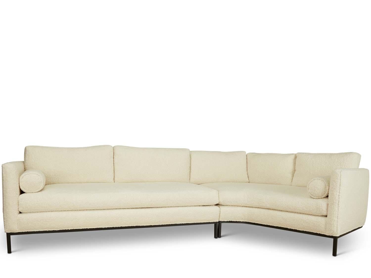curved back sectional sofa