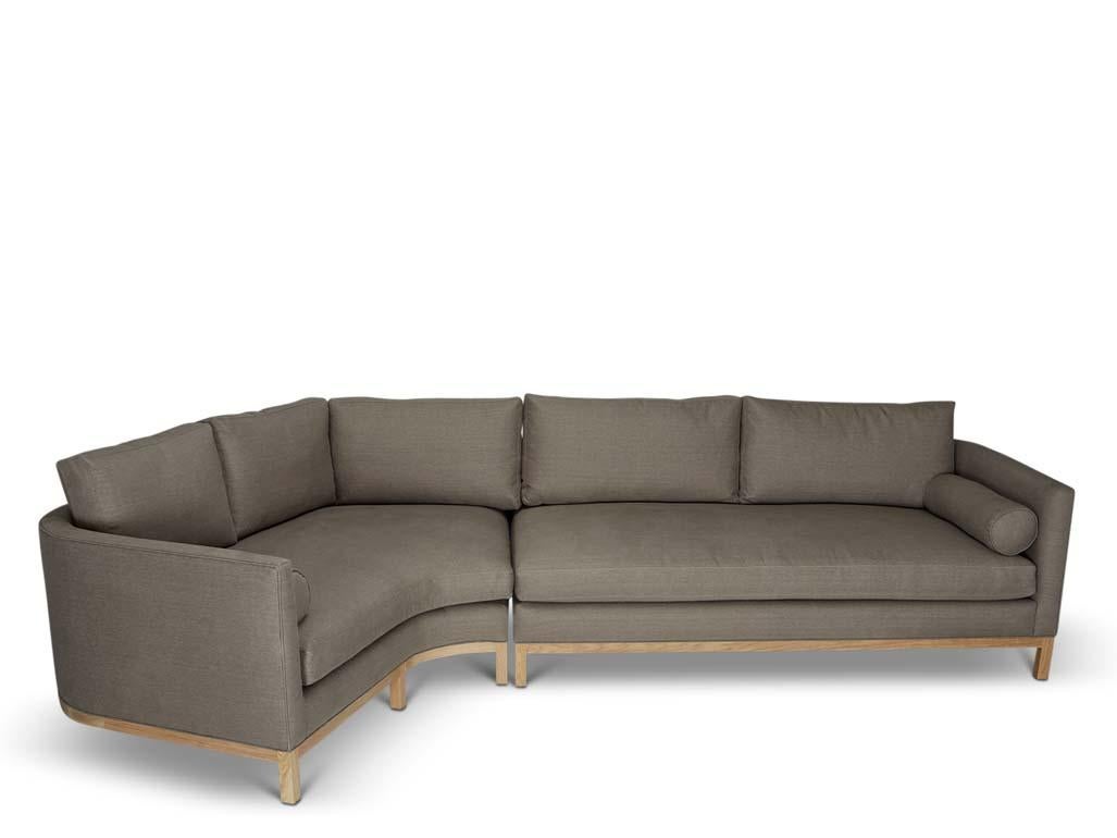 Mid-Century Modern Curved Back Sectional by Lawson-Fenning For Sale
