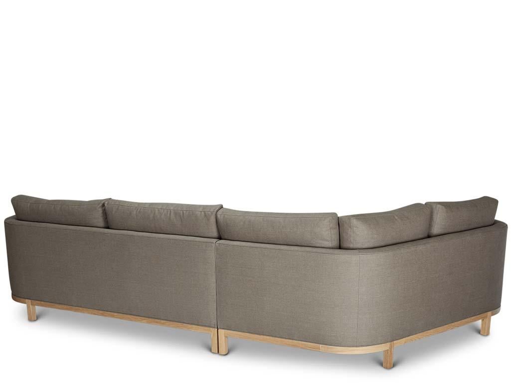 American Curved Back Sectional by Lawson-Fenning For Sale