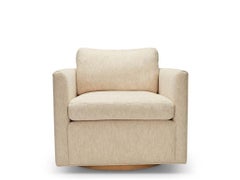 Curved Back Swivel Chair by Lawson-Fenning