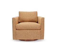 Curved Back Swivel Chair by Lawson-Fenning