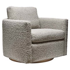Curved Back Swivel Chair by Lawson-Fenning