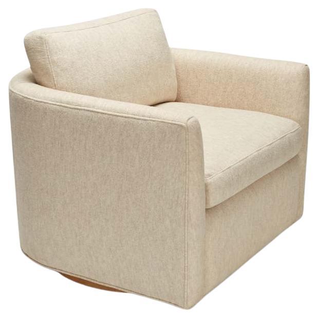 Curved Back Swivel Chair by Lawson-Fenning