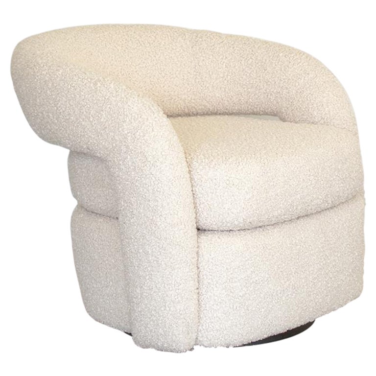 Curved Back Swivel Chair