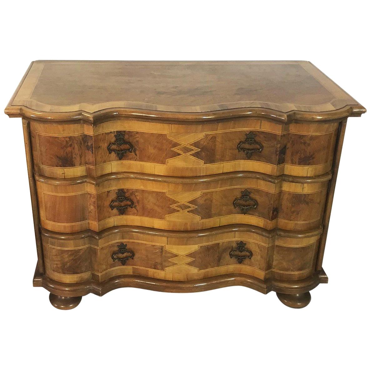 Curved Baroque Style Chest of Drawers