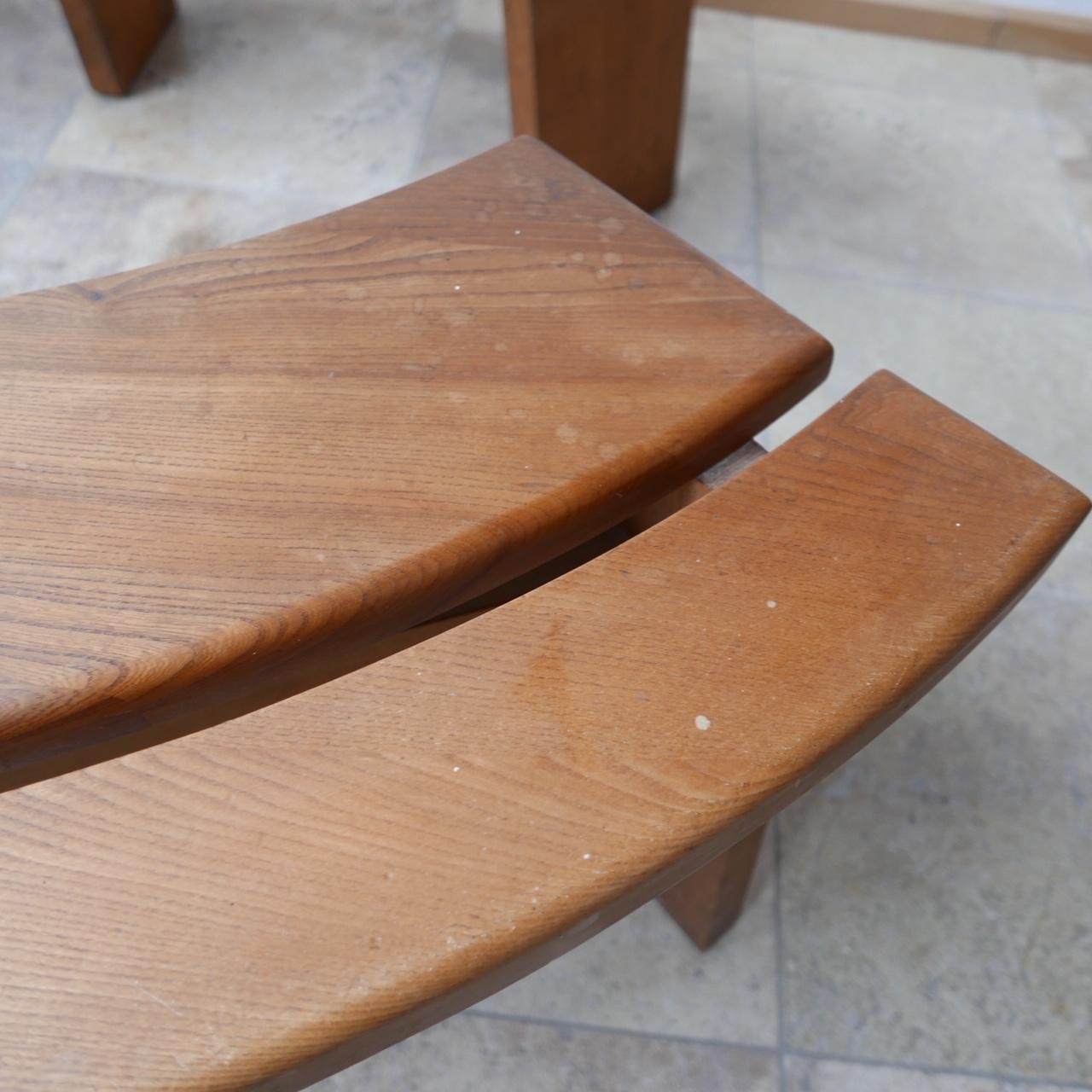 Curved Benches by Pierre Chapo In Good Condition In London, GB