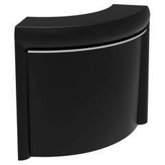 Curved Black Lacquered Classe Bar by Mowee