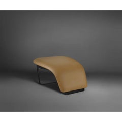 Curved Boucle Upholstered Duma Foot Rest by Madheke