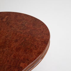 Curved Burl Wood Coffee Table