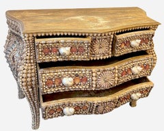 Curved chest of drawers made from seashells France, circa 1990