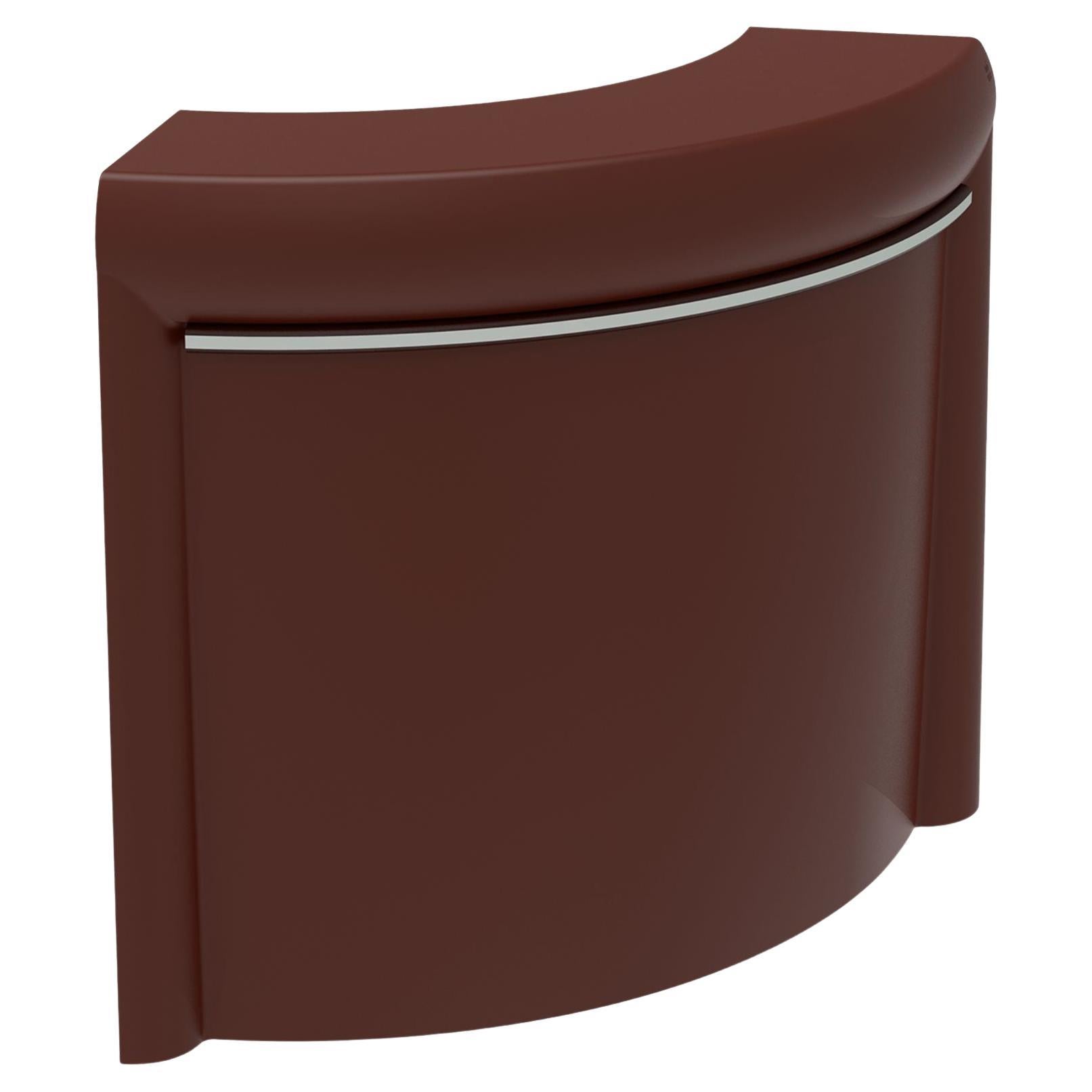 Curved Chocolate Lacquered Classe Bar by Mowee For Sale