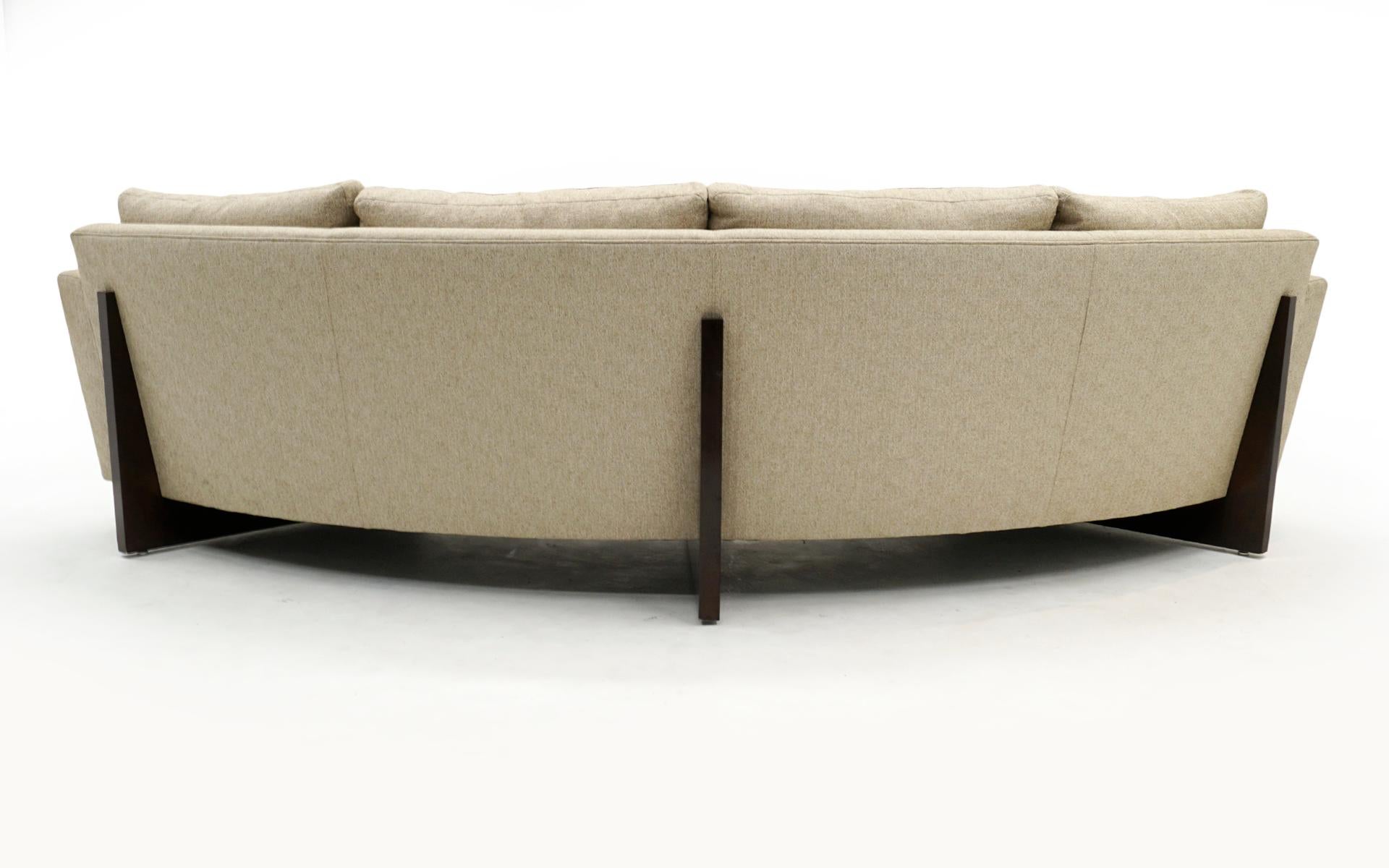 Contemporary Curved Clip Sofa by Ransom Culler for Thayer Coggin, Newer Production, Signed