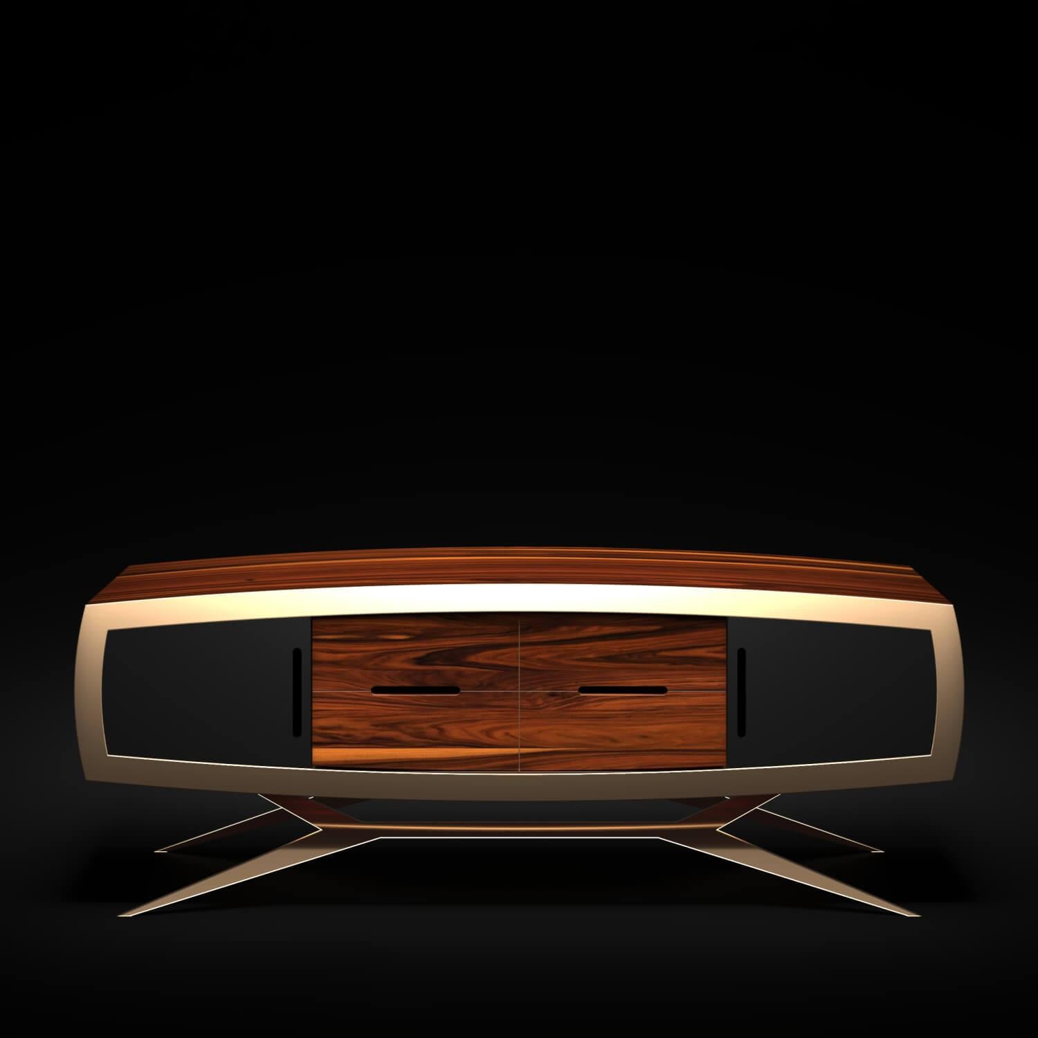 The curved credenza 