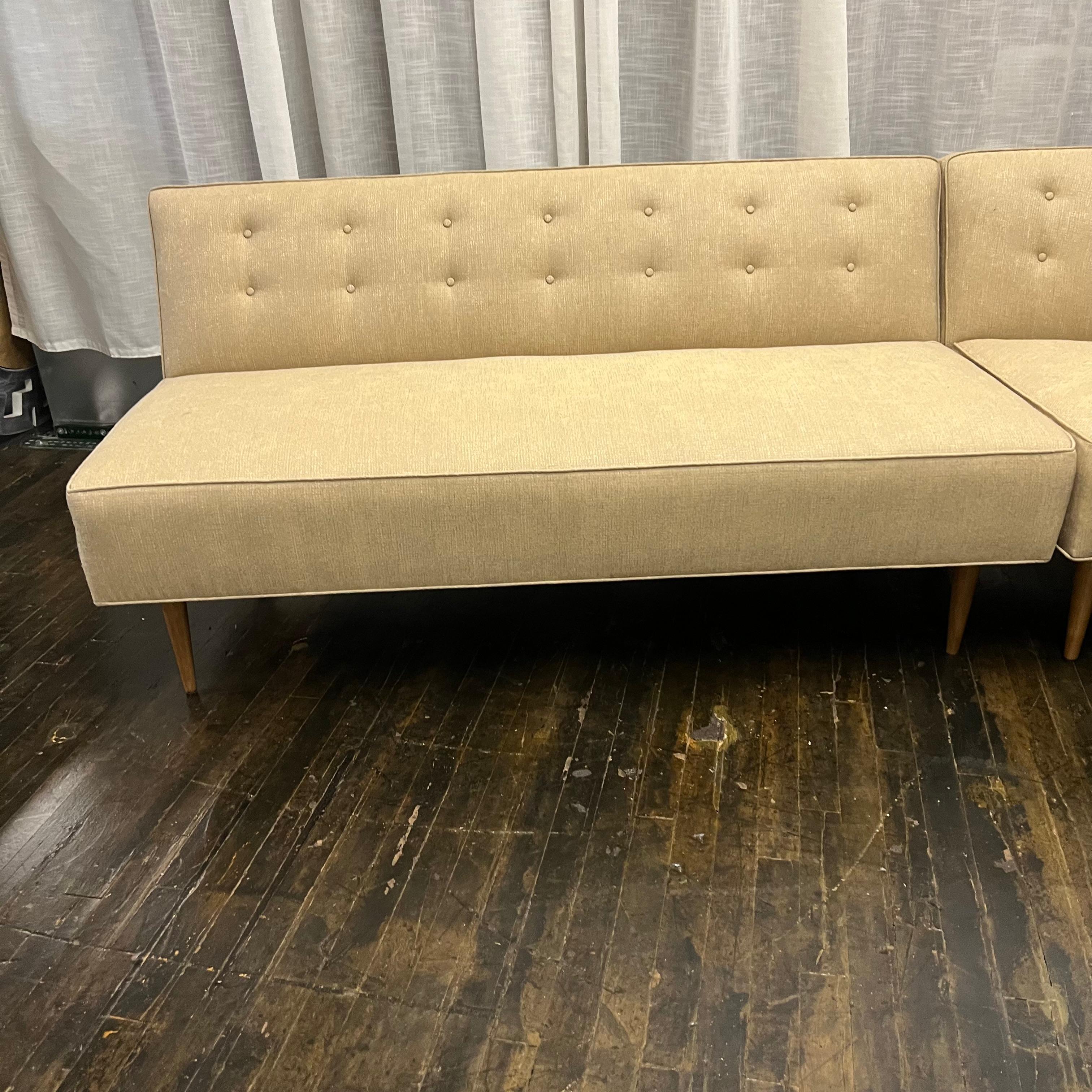 vintage curved sectional sofa