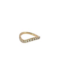 Curved Diamond Eternity Ring, Set in 9ct Yellow Gold