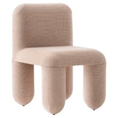 Curved Dining Chair in Cream Kvadrat Wool – Hello by NOOM, Accent Design
