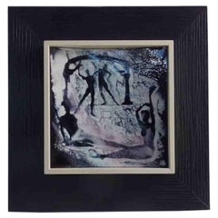 Curved Enamel Plaque by Lee