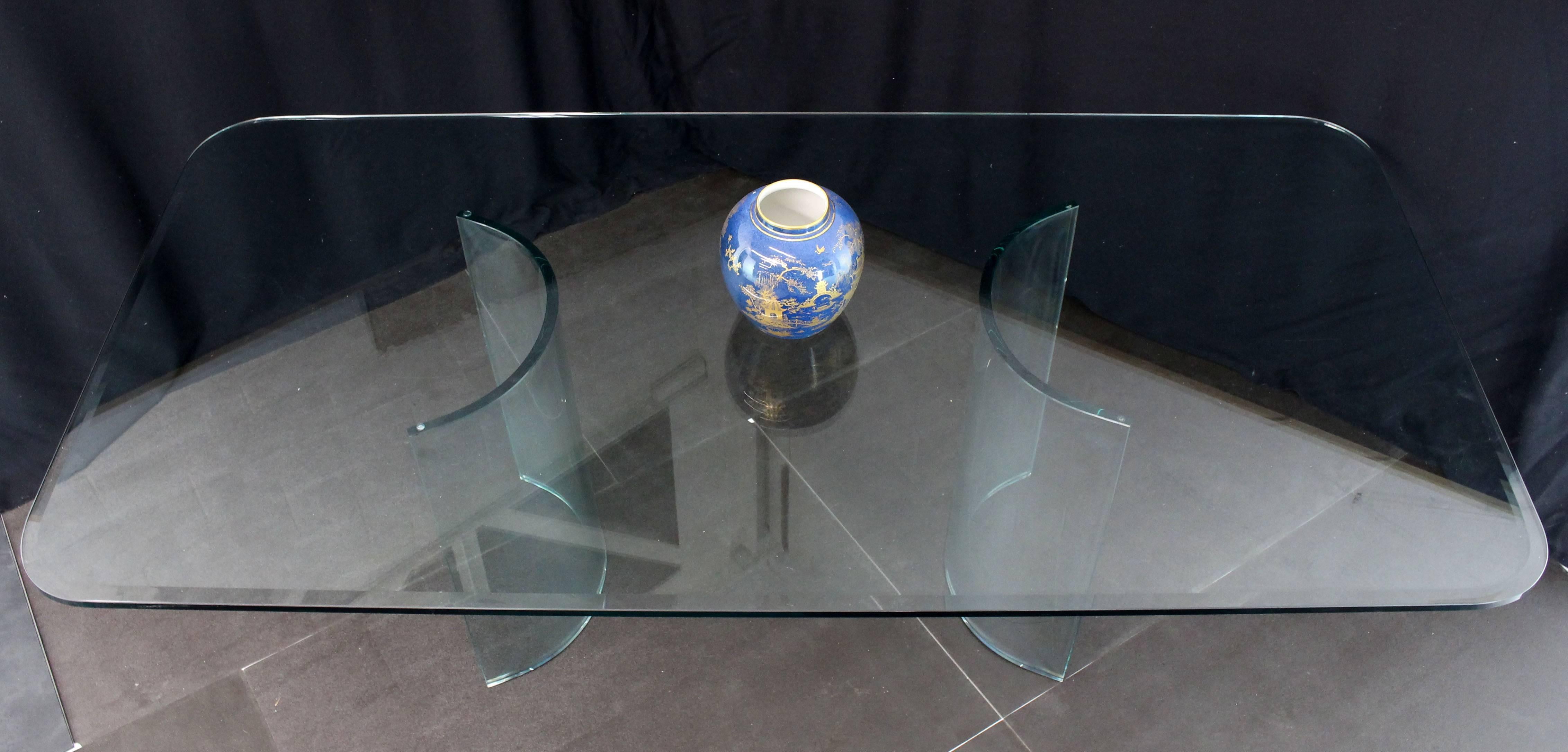 curved glass dining table