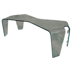 Retro Curved Glass Coffee Table