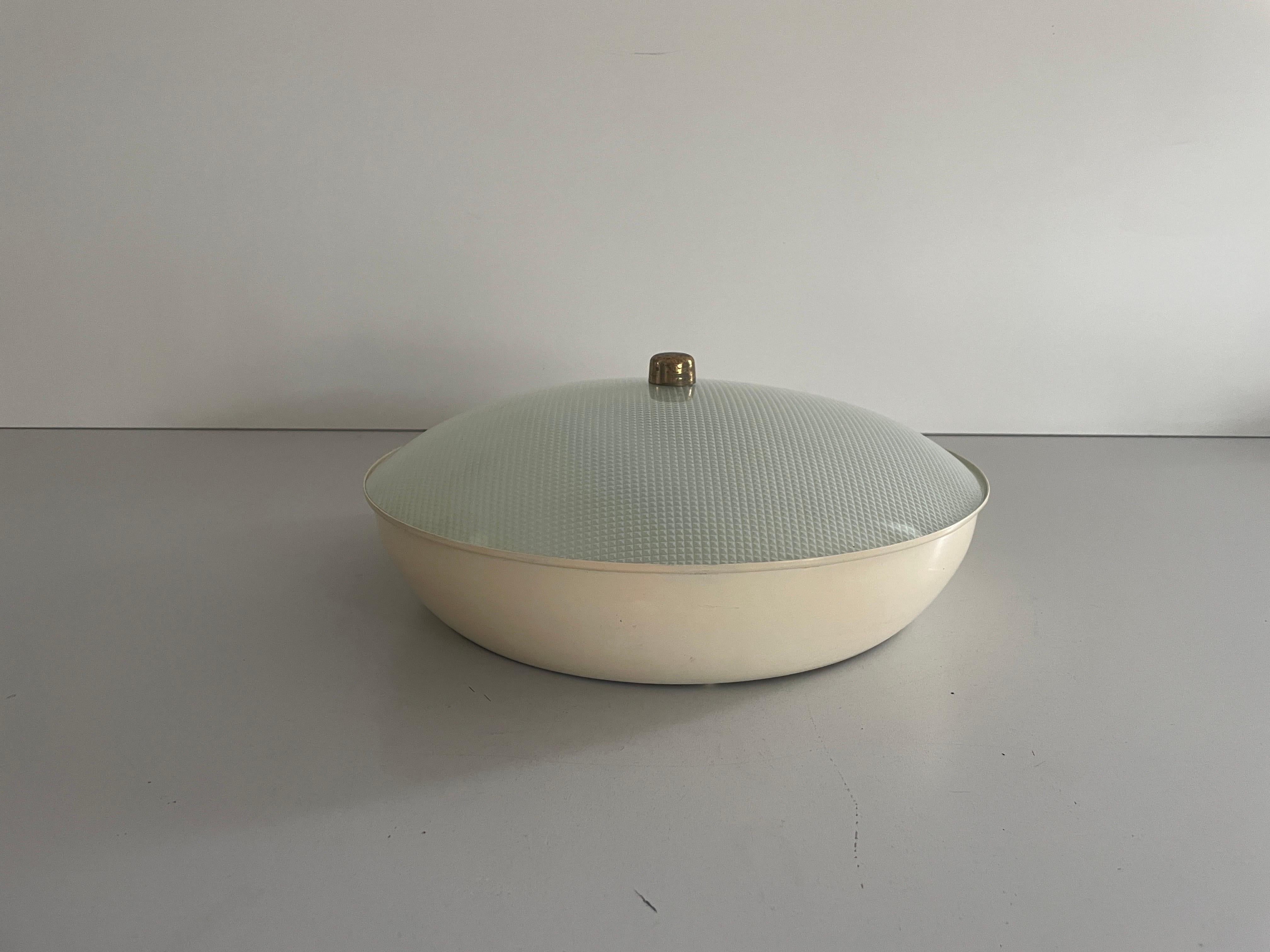 Lámpara empotrada de cristal curvado de Lumi, años 50, Italia Moderno de mediados de siglo en venta