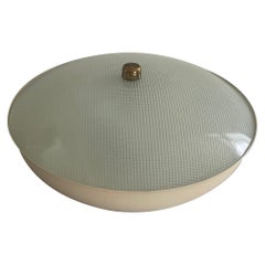 Lámpara empotrada de cristal curvado de Lumi, años 50, Italia