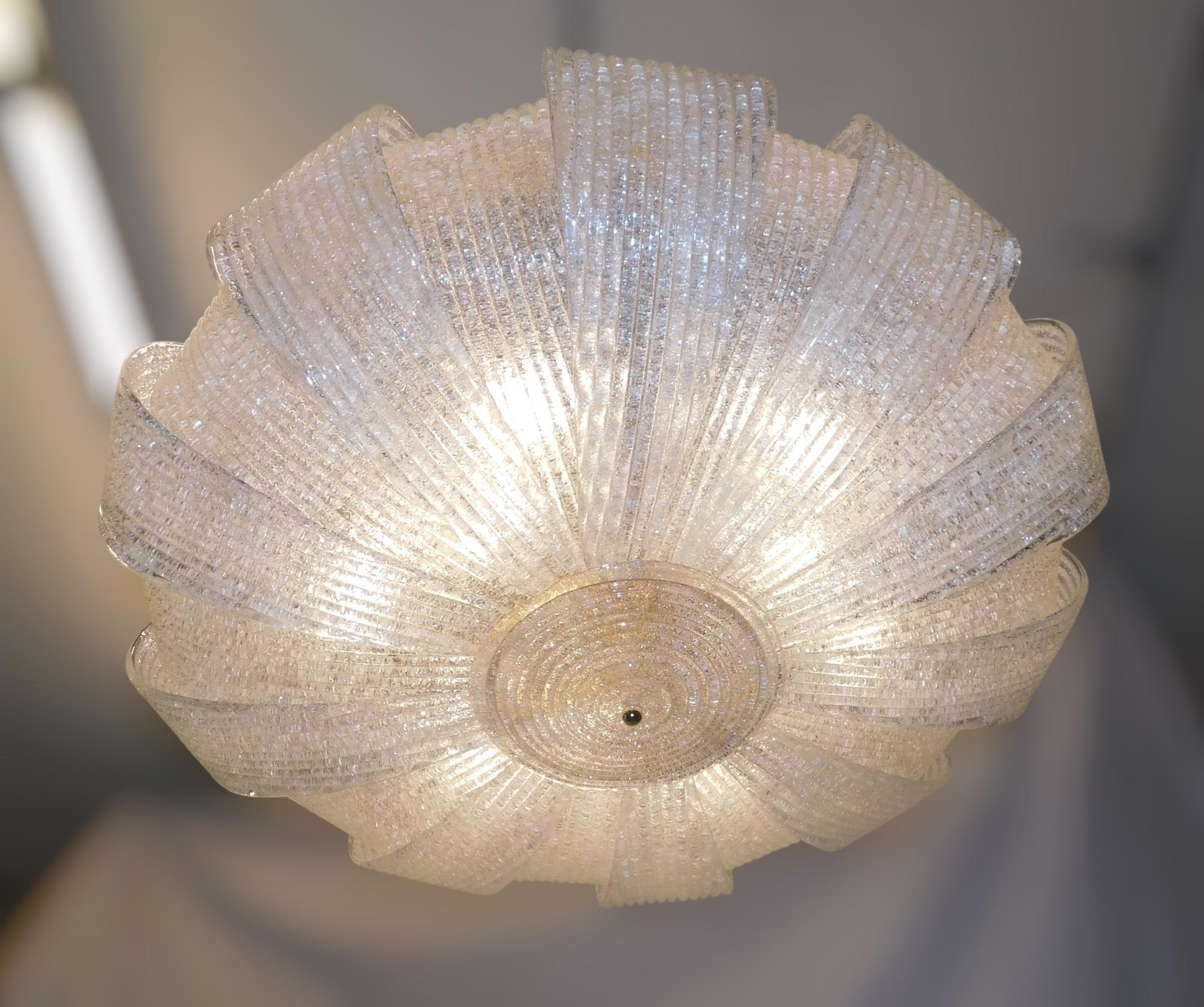 Monture affleurante Graniglia Murano courbée Bon état - En vente à Los Angeles, CA
