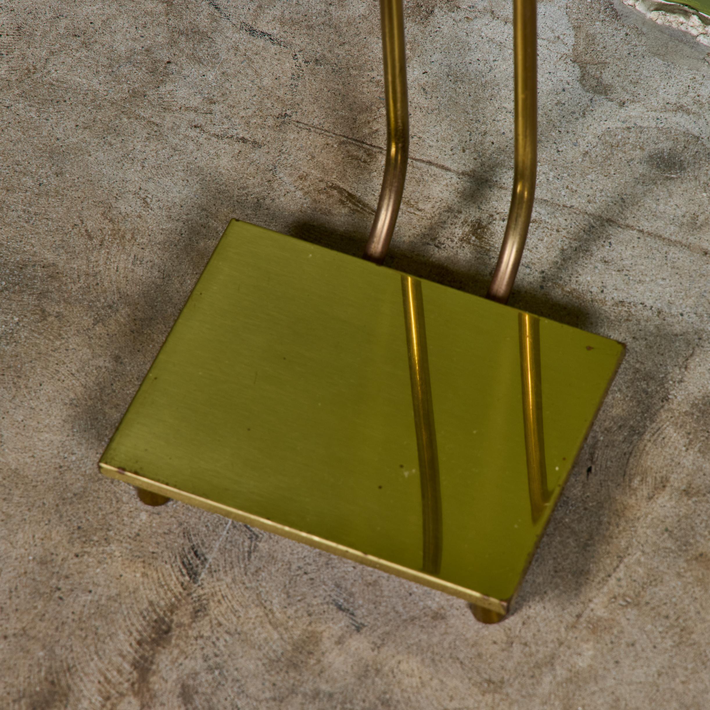 Curved Handle Brass Fireplace Tool Set For Sale 11