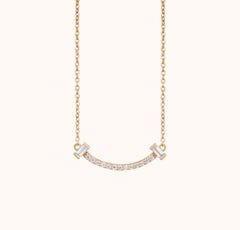 Curved Line Moissanite Necklace 925 Sterling Silver Necklace Unique Gift For Her