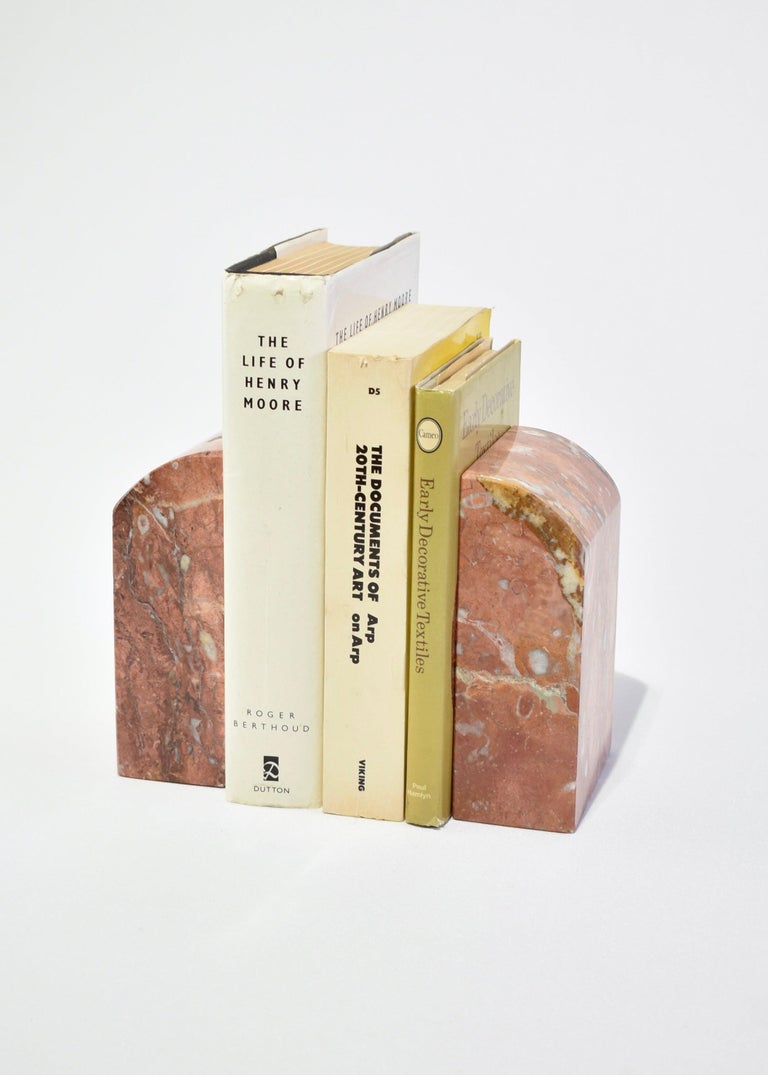 Curved Marble Bookends at 1stDibs