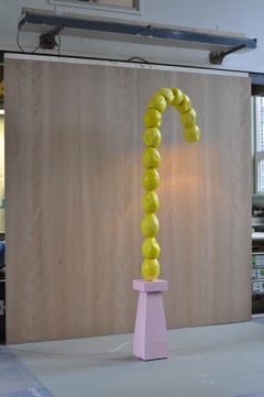Curved Melon TOTEM Large, REM Atelier, Ceramic Lamp