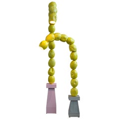 Curved Melon TOTEM Medium, REM Atelier, Ceramic Lamp